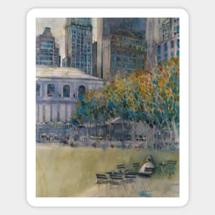 Bryant Park (West 41 Street) Alone Sticker